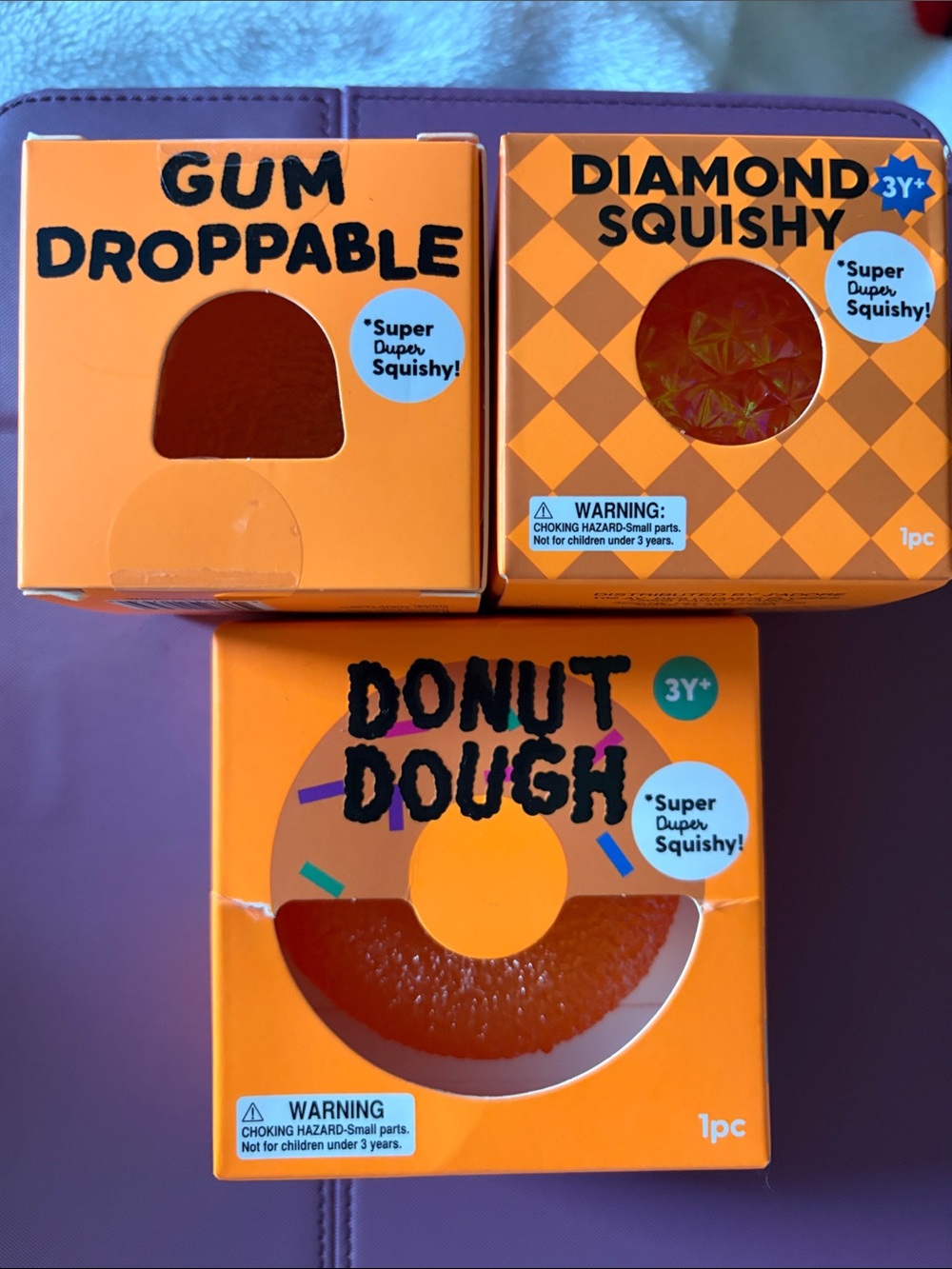 J’adore gum drop, diamond squishy and Donut Dough Squishy Toy